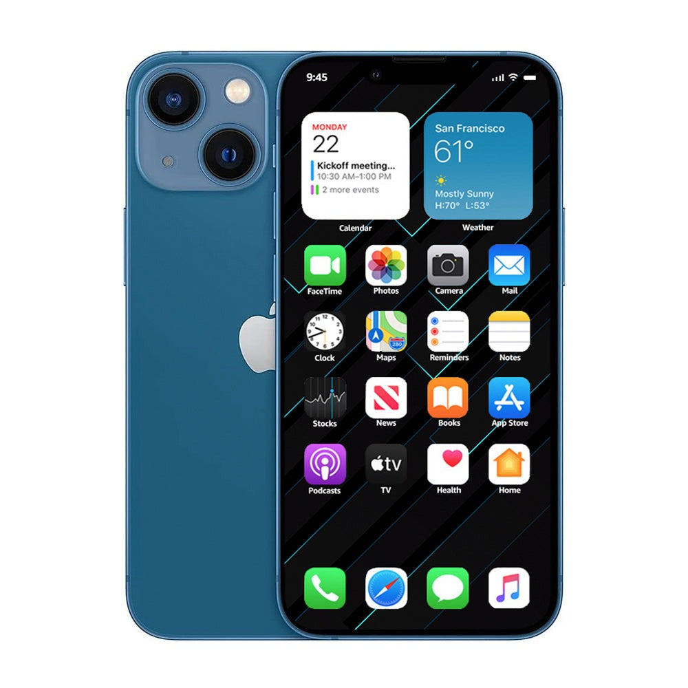 Refurbished Apple iPhone 13 128GB in Blue color - Unlocked