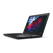 Refurbished Lenovo Thinkpad X270 256GB Laptop in Black front view