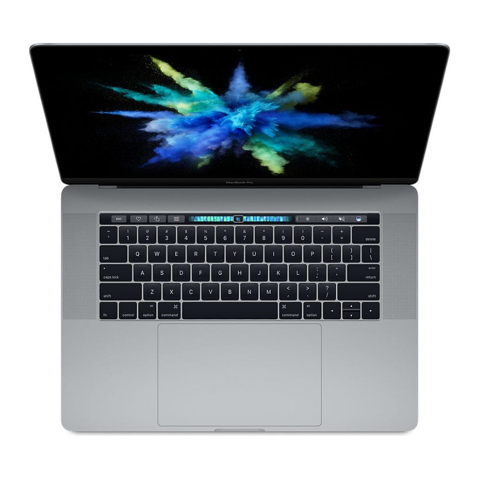 Refurbished Apple MacBook Pro 2017 256GB in Space Gray viewed from the front