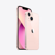 Refurbished Apple iPhone 13 128GB in Pink color, unlocked smartphone front and back view